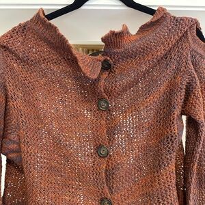 Vivienne Westwood Anglomania Loose Knit Multicolour Button-up Sweater - Sz L/XL